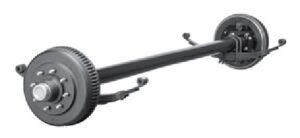 D60LT Brk Axle, 12x2, Elec, Brk, Flg-EZ Lube, 2.250 Seal, 3.00x .19 Tube, 8-6.50